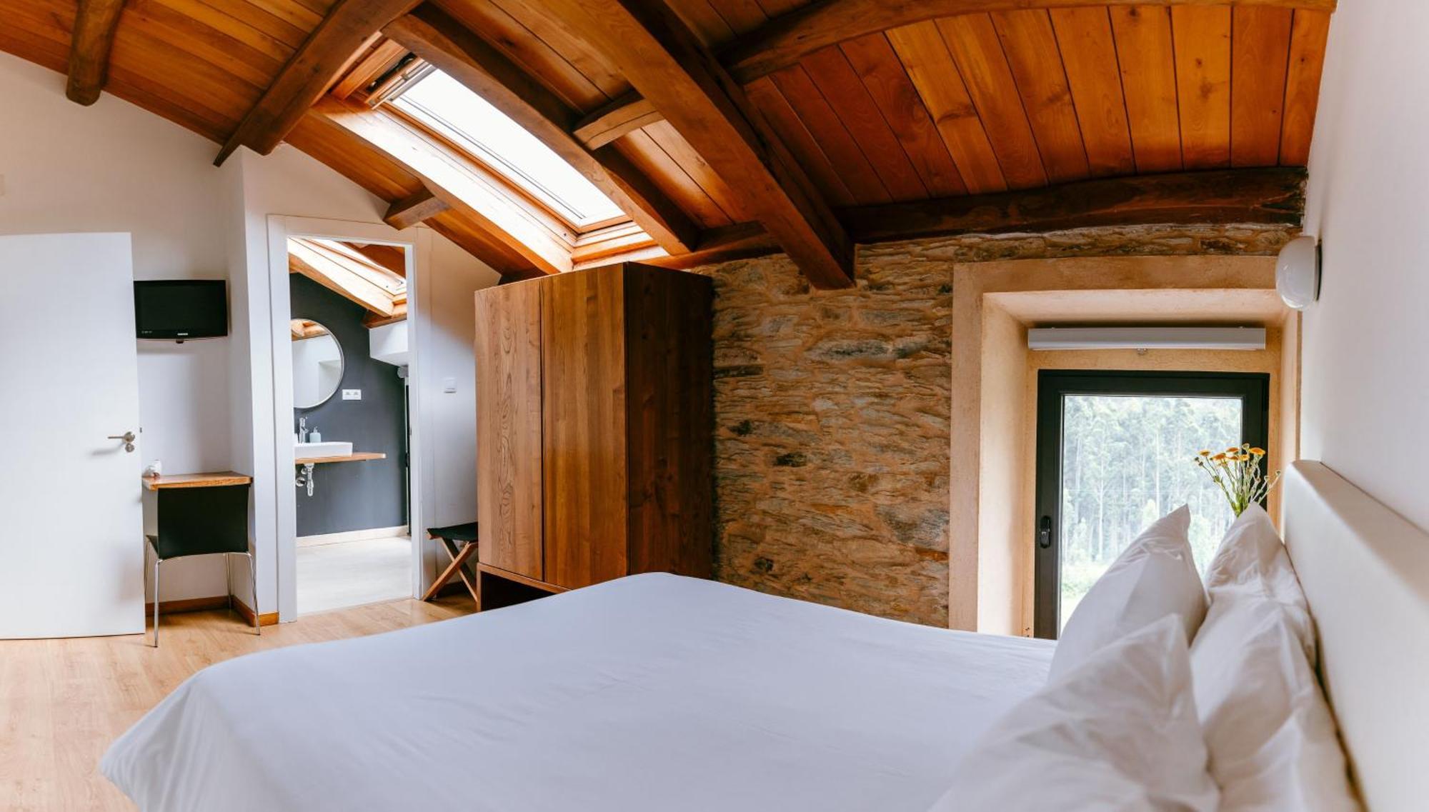Hotel El Castano Dormilon Santa Marta de Ortigueira Exteriör bild