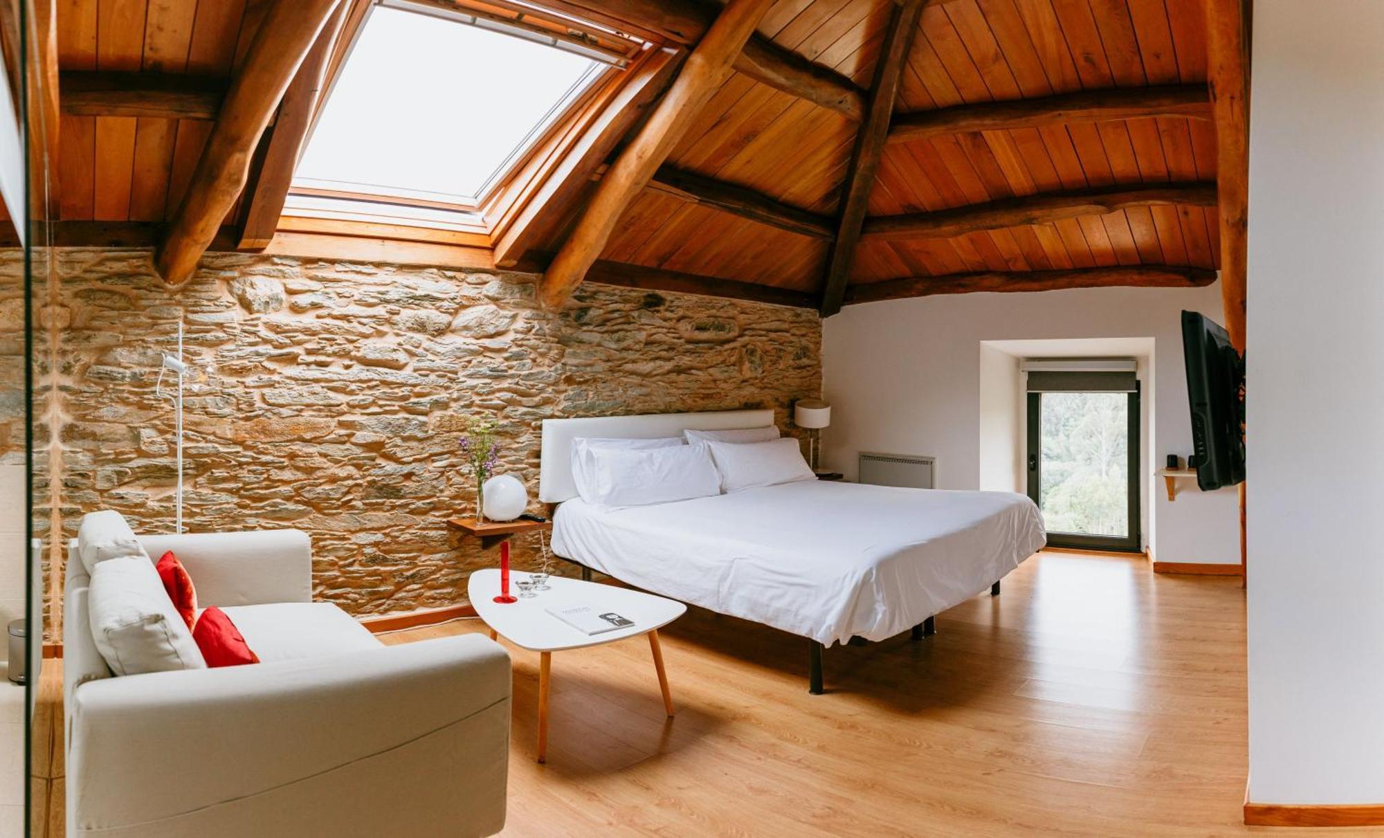 Hotel El Castano Dormilon Santa Marta de Ortigueira Exteriör bild